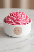 Handmade Candles ، A large, scented soy wax rose , It can be made in any color upon request.