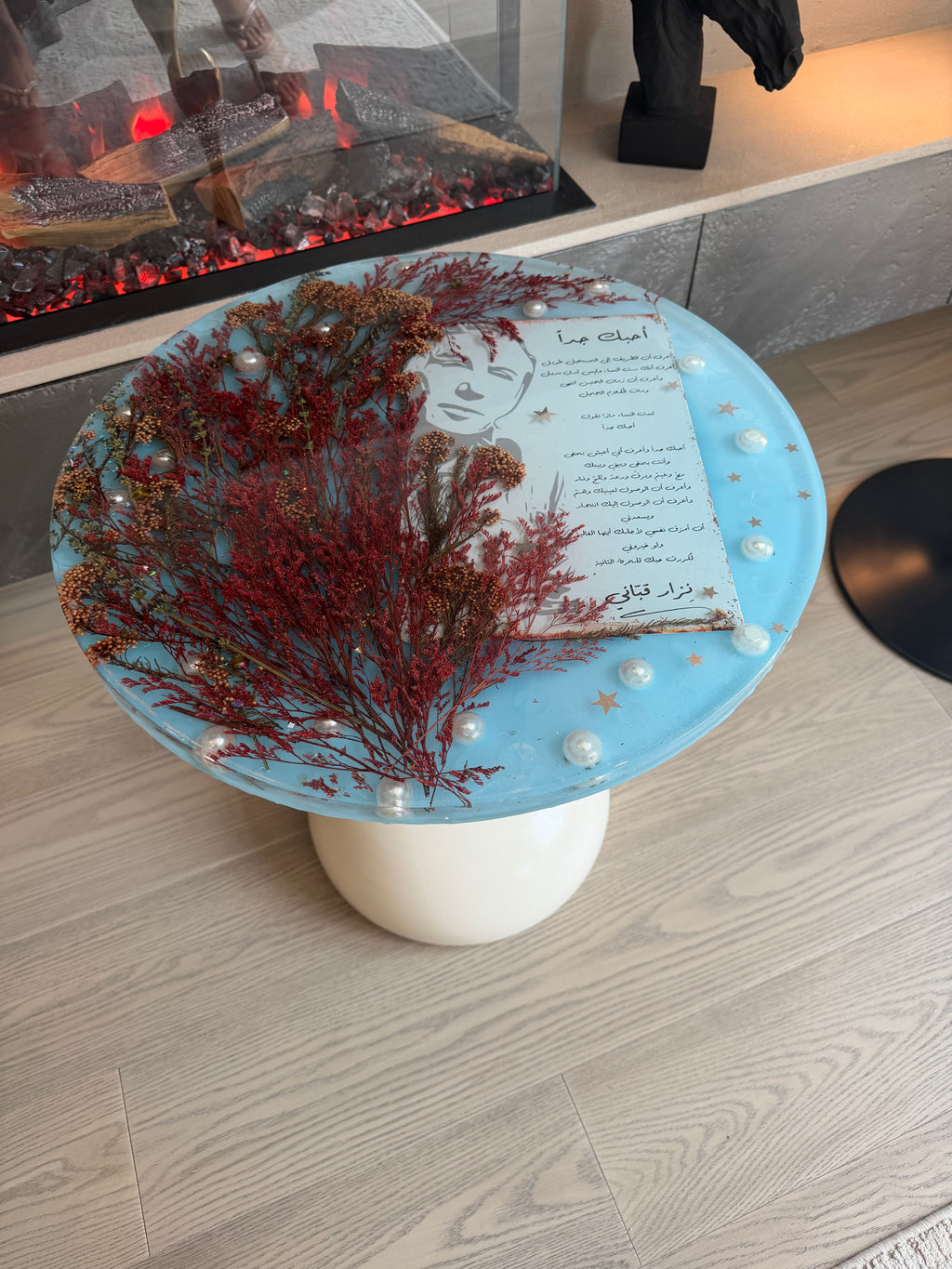 Handcrafted Resin Table