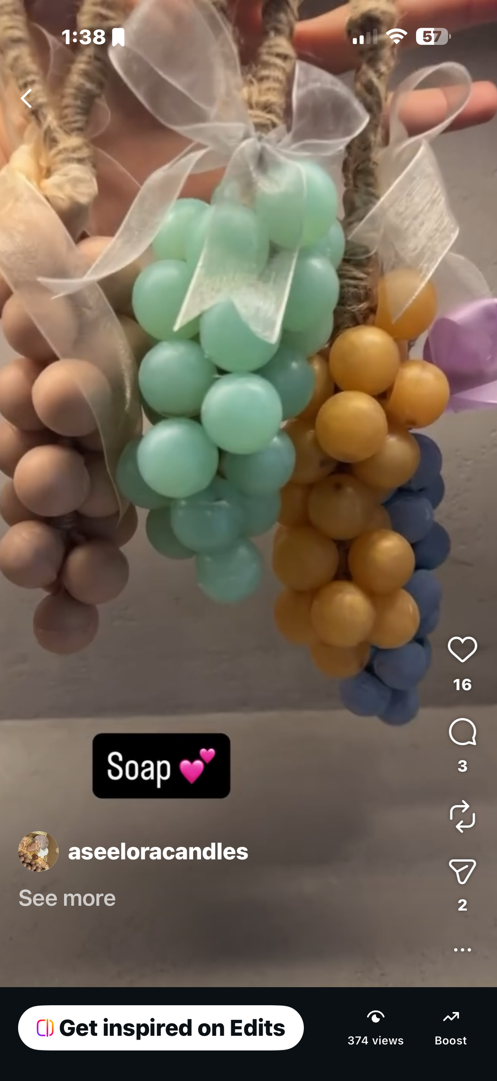 Handmade Grape Soap