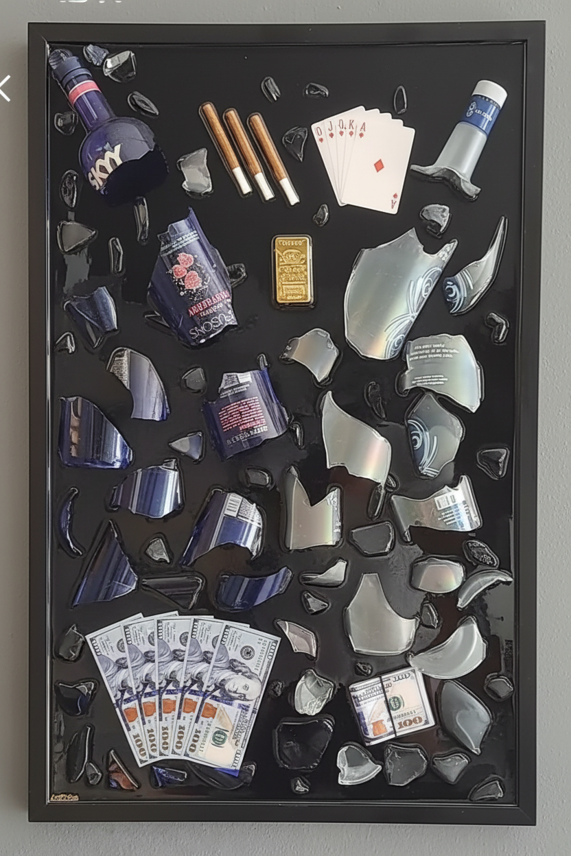 Handcrafted Resin Wall Pic