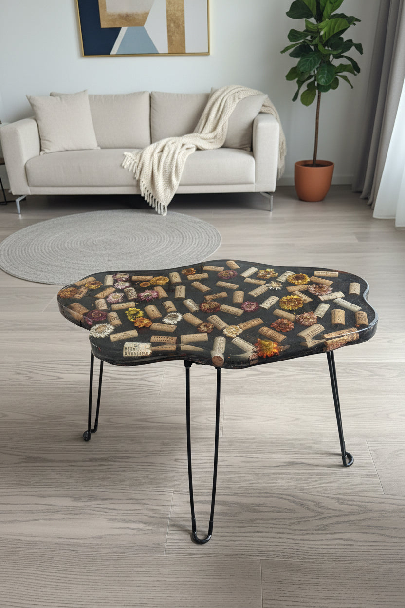 Handcrafted Resin Table