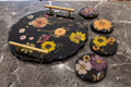 Handcrafted Resin - Coaster with Tray