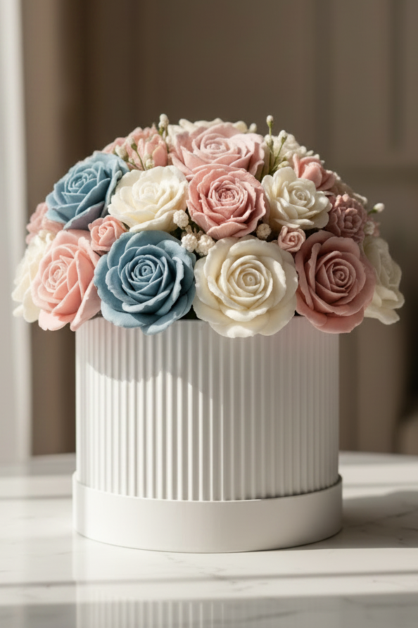 Handmade Soy  Flower Candle