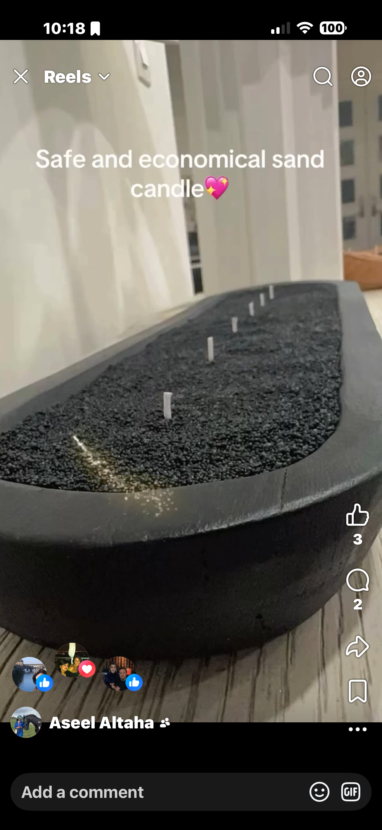 Handmade Soy Sand Candle