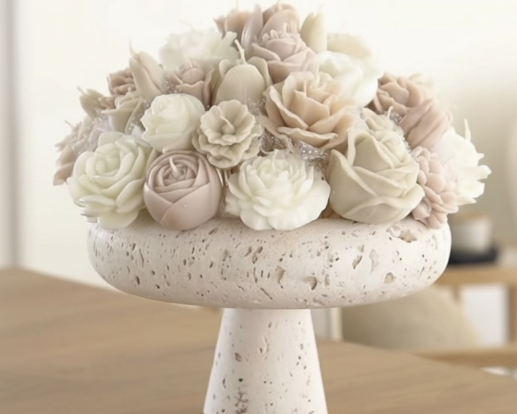 Handmade Soy  Flower Candle