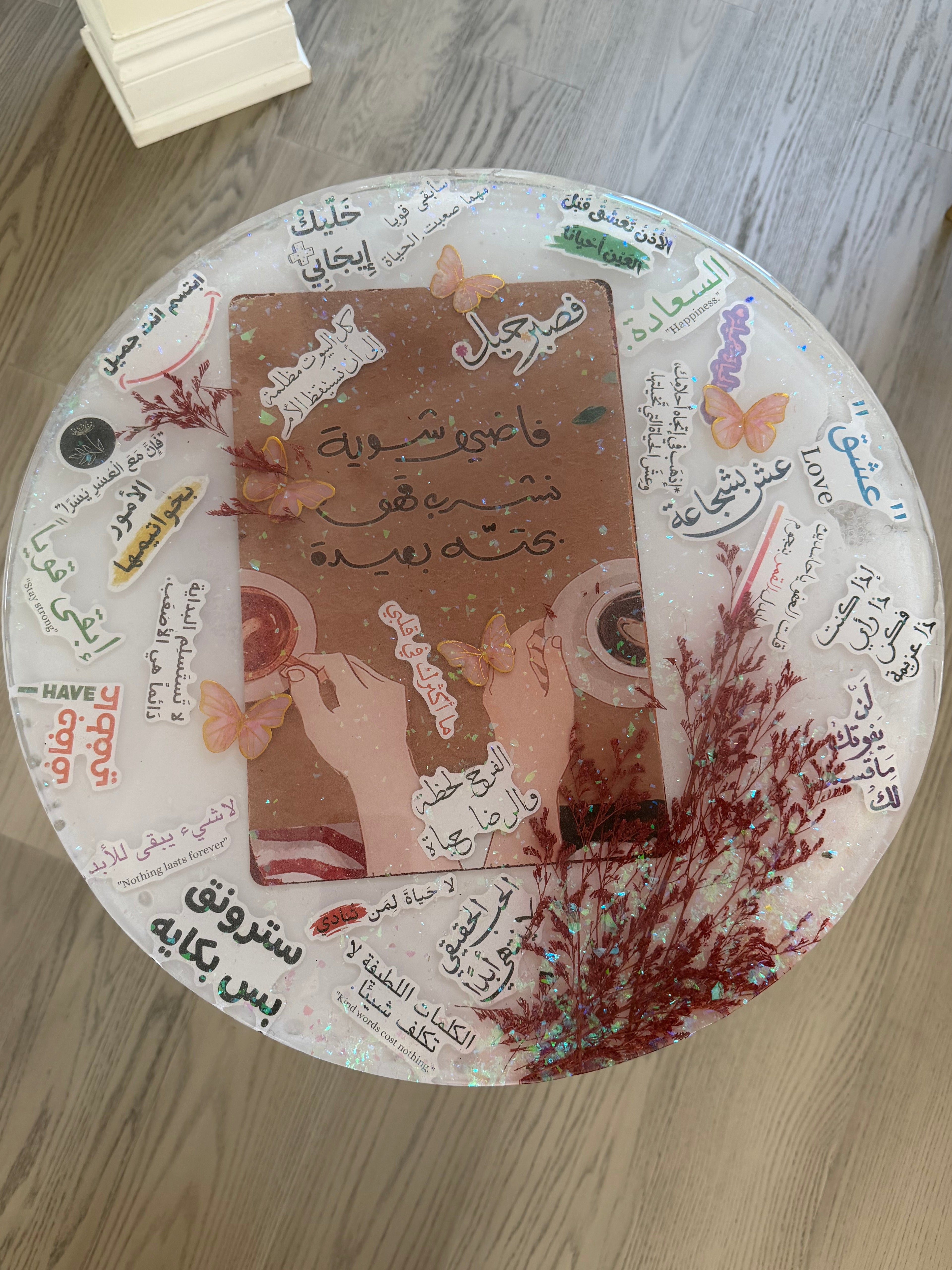 Handcrafted Resin Table